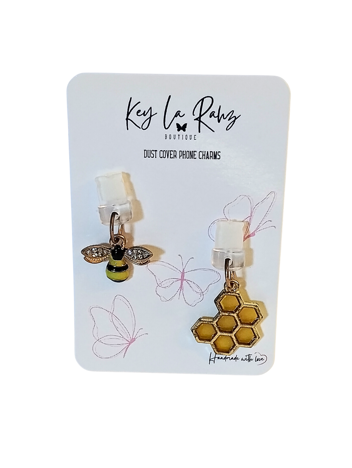 Honey Bee Phone Charm